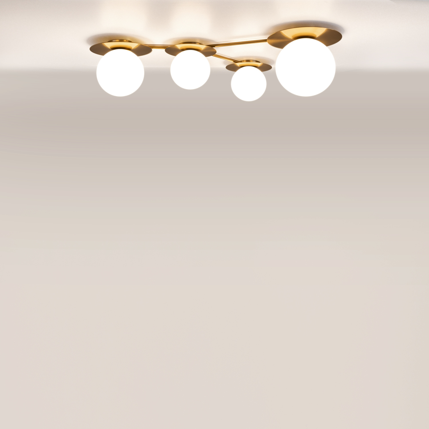 Maytoni Modern Star sky Потолочный светильник цвет: латунь MOD291CL-04BS