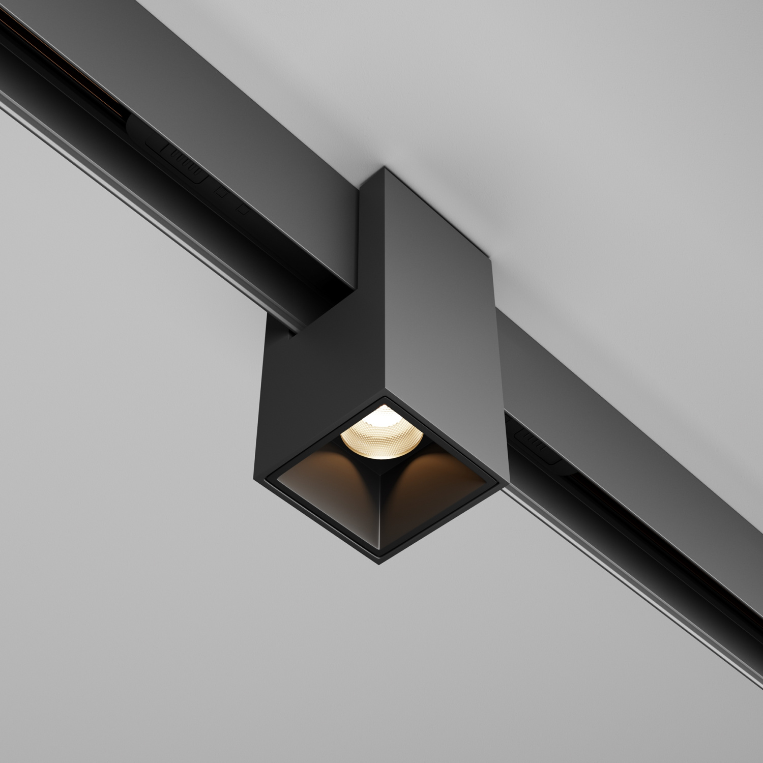 Maytoni Technical Alfa Трековый светильник цвет: черный TR121-2-7W3K-B