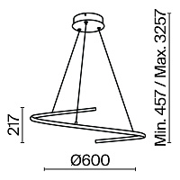 Maytoni Modern Curve Подвесной светильник цвет: черный MOD242PL-L33BK