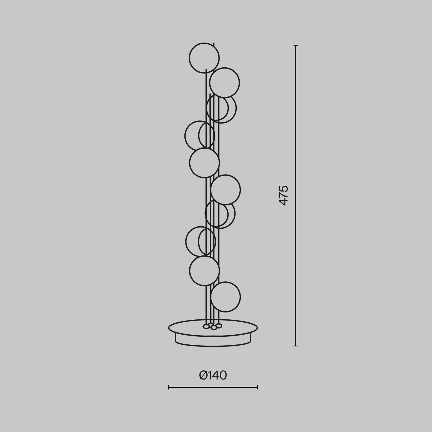 Maytoni Modern Tessara Настольный светильник цвет: золото MOD081TL-L14G3K