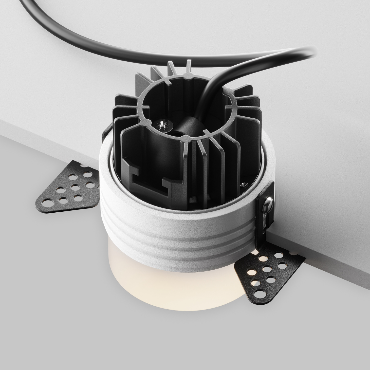 Maytoni Technical Nude Встраиваемый светильник цвет: белый DL065-12W4K-TRS-W