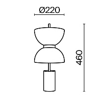 Maytoni Modern Kyoto Настольный светильник цвет: черный MOD178TL-L11B3K
