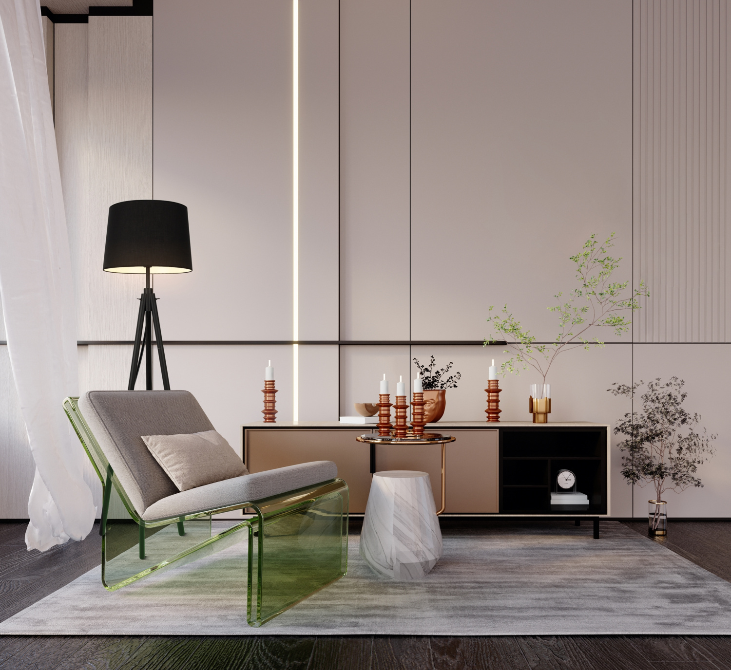 Maytoni Modern Calvin Напольный светильник (торшер) цвет: черный Z177FL-01B