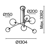 Maytoni Modern Mood Подвесной светильник цвет: черный MOD172PL-06B