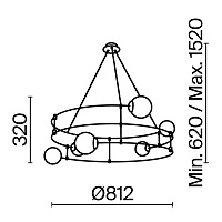 Maytoni Modern Balance Подвесной светильник цвет: черный MOD317PL-06B