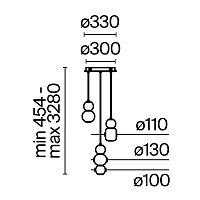 Maytoni Modern Drop Подвесной светильник цвет: золото MOD273PL-L33G3K