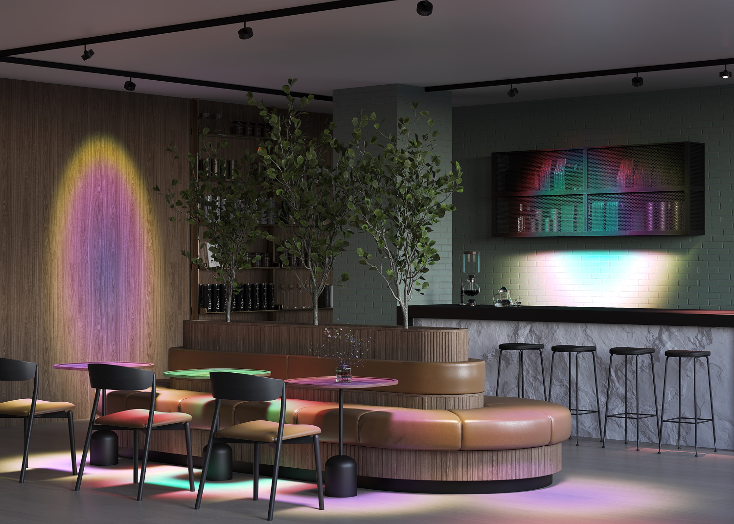 Maytoni Technical Lens Трековый светильник цвет: черный TR217-2-15W4K-B