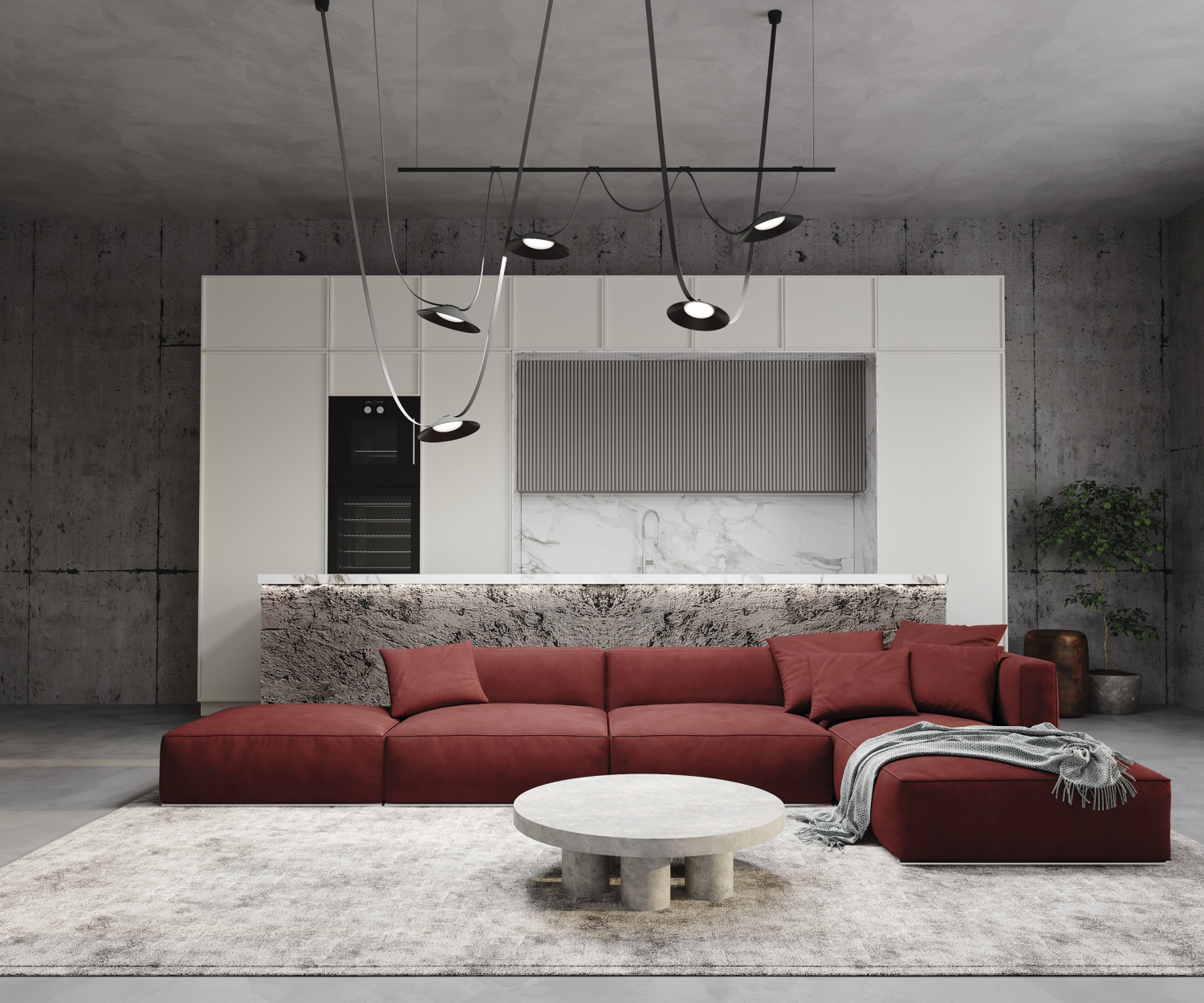 Maytoni Technical Campana Подвесной светильник цвет: черный TR127B-12W3K-B