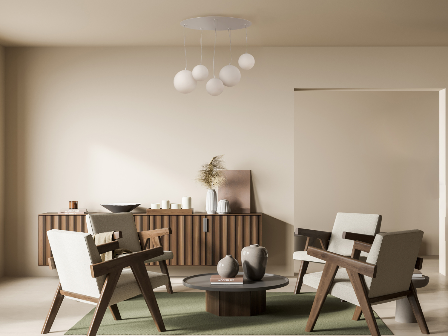 Maytoni Modern Basic form Подвесной светильник цвет: белый MOD321PL-05W1