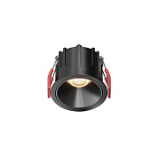 Maytoni Technical Alfa LED Встраиваемый светильник цвет: черный DL043-01-10W3K-RD-B-1