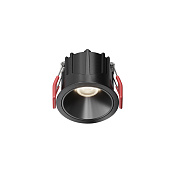 Maytoni Technical Alfa LED Встраиваемый светильник цвет: черный DL043-01-10W4K-RD-B-1