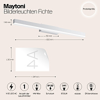 Maytoni Modern Fichte Подсветка цвет: белый MIR012WL-L14W4K