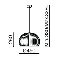 Maytoni Modern Roots Подвесной светильник цвет: черный MOD195PL-01W1