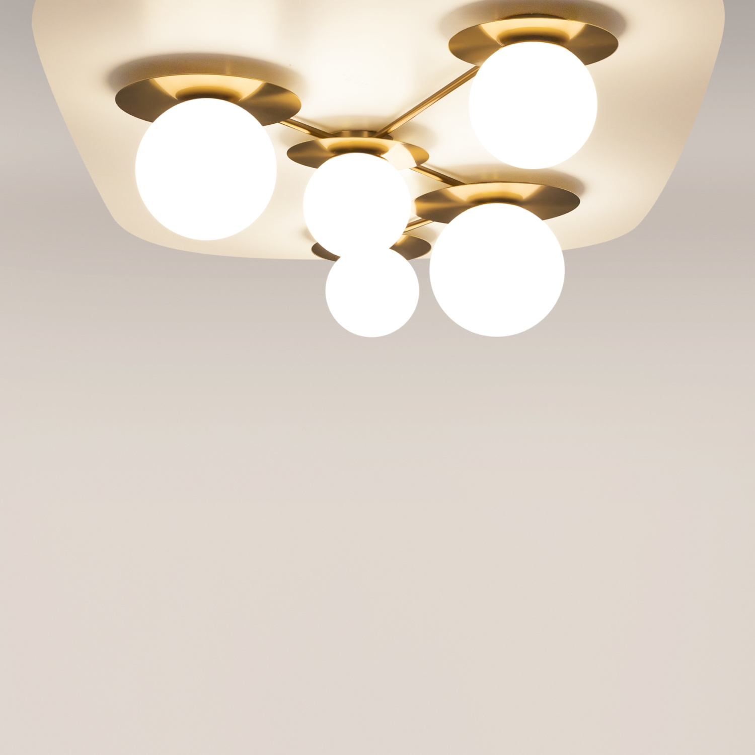 Maytoni Modern Star sky Потолочный светильник цвет: латунь MOD291CL-05BS