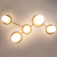 Maytoni Modern Star sky Потолочный светильник цвет: латунь MOD291CL-05BS
