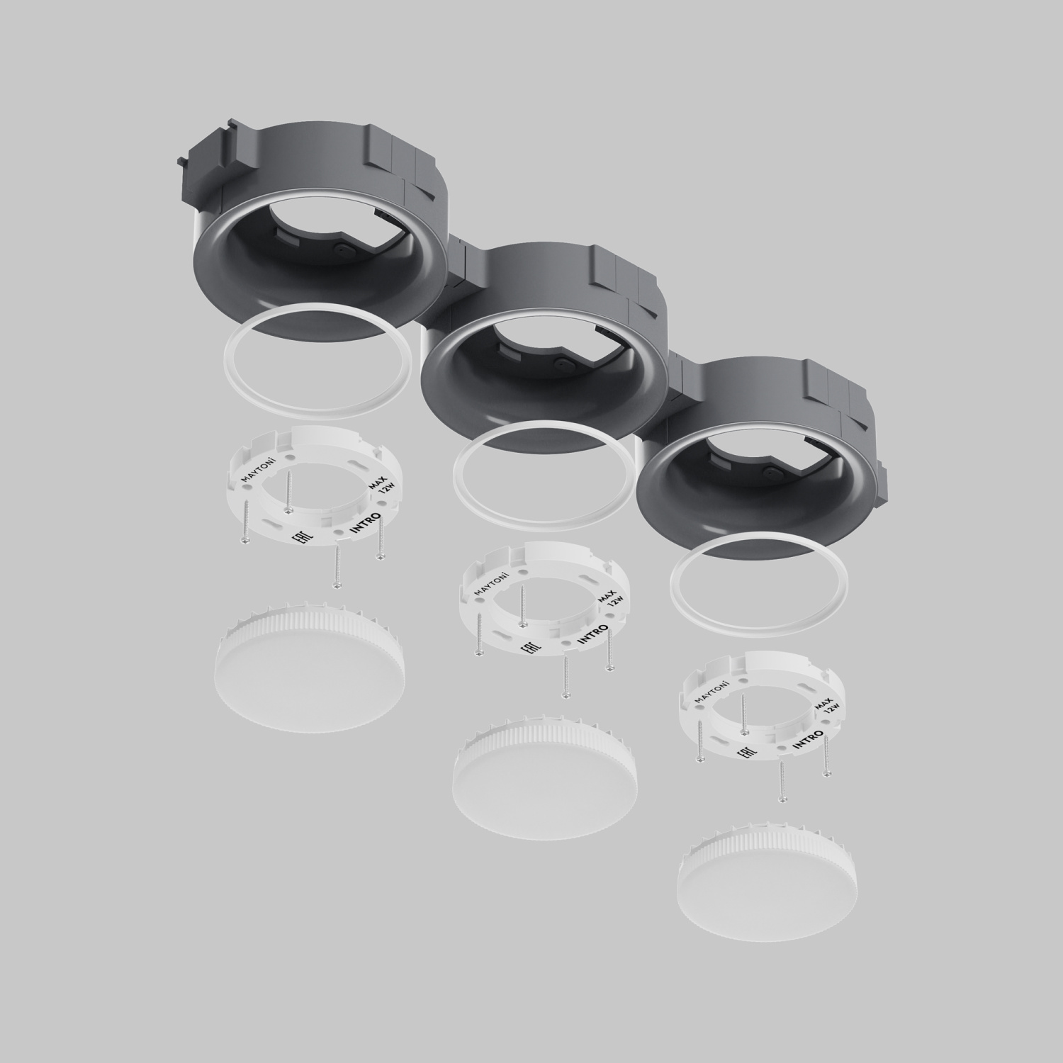 Maytoni Technical Intro Встраиваемый светильник цвет: белый DL019-GX53-W