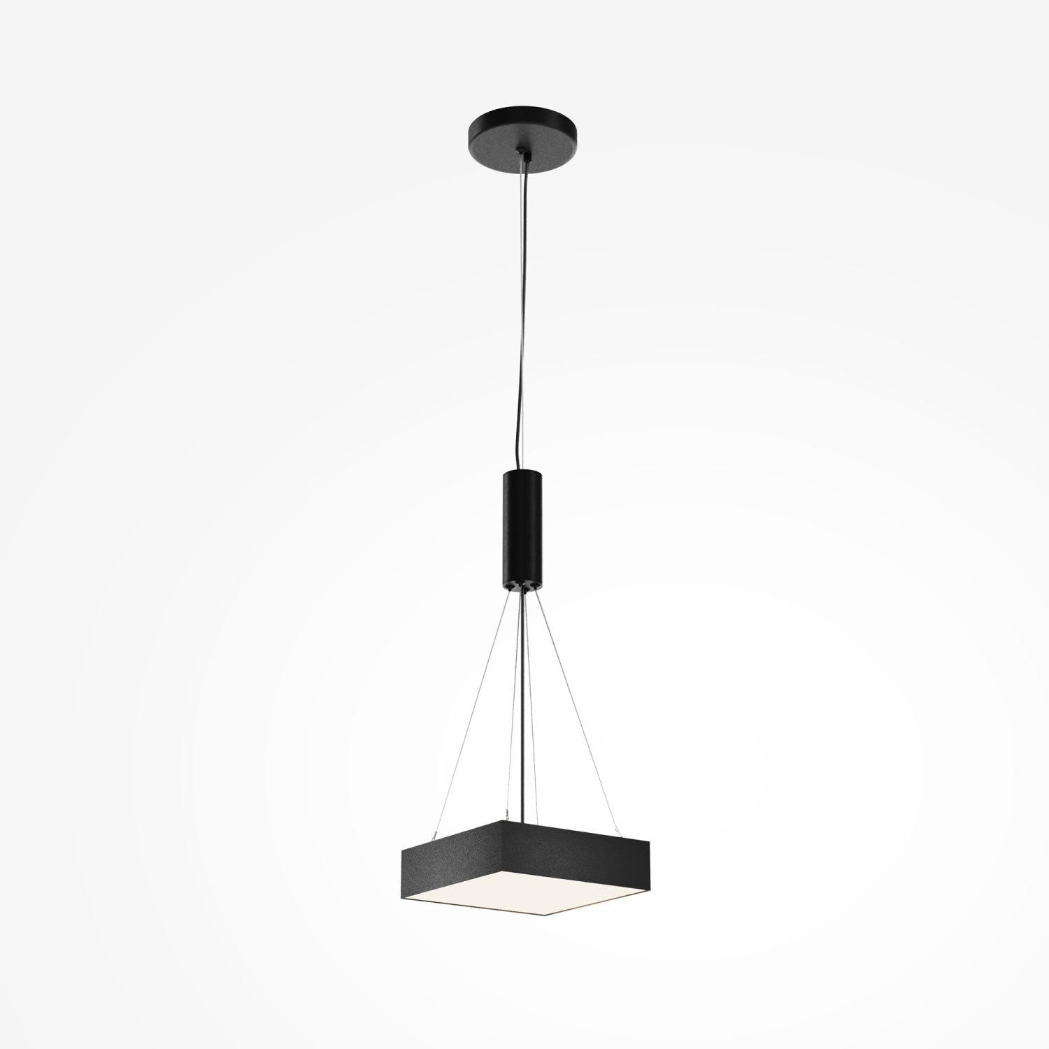 Maytoni Technical Zon Потолочный светильник цвет: черный C032CL-24W4K-SQ-B