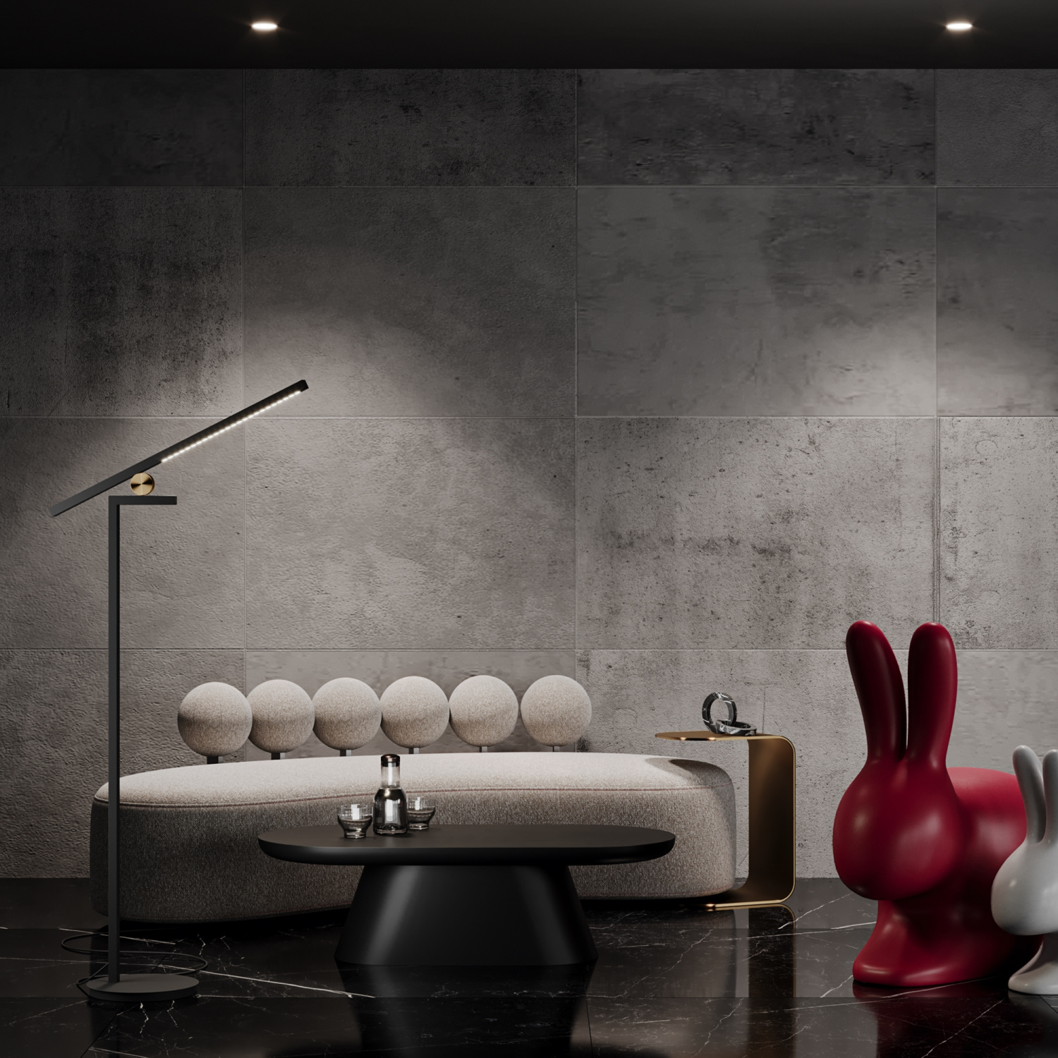 Maytoni Modern Empathy Напольный светильник (торшер) цвет: черный MOD363FL-L14B3K