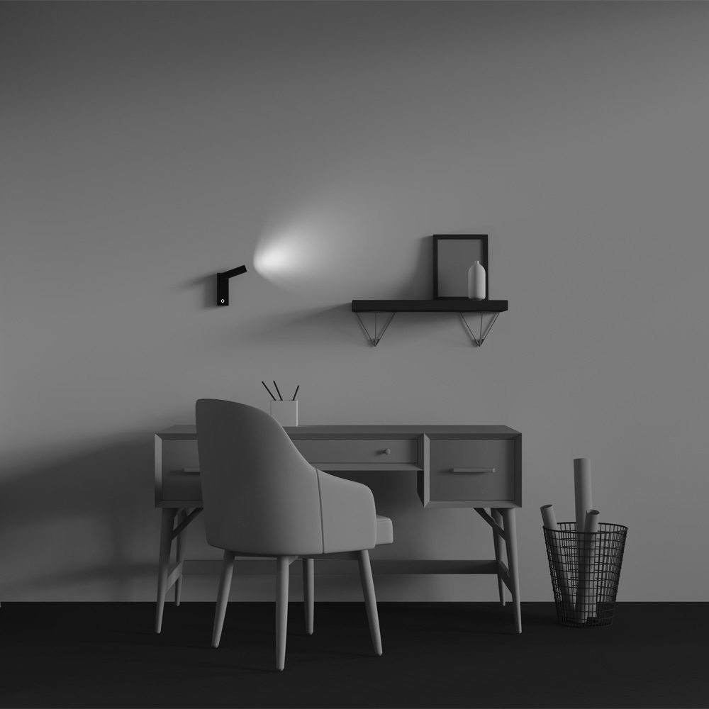 Maytoni Technical Twist Настенный светильник (бра) цвет: черный C077WL-L3B3K