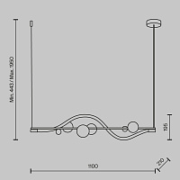 Maytoni Modern Oasis Подвесной светильник цвет: латунь MOD289PL-L13BS3K
