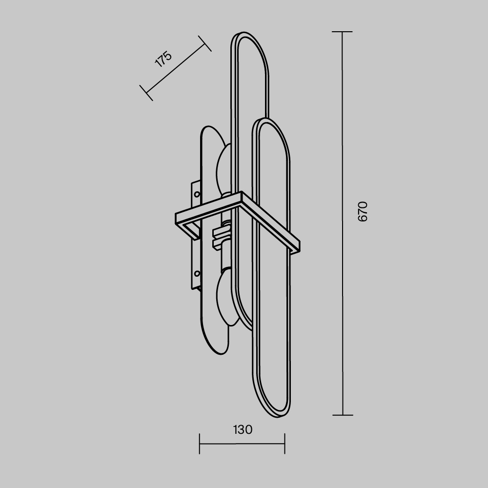 Maytoni Modern Marmo Настенный светильник (бра) цвет: латунь MOD099WL-02G2