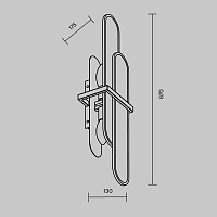Maytoni Modern Marmo Настенный светильник (бра) цвет: латунь MOD099WL-02G2
