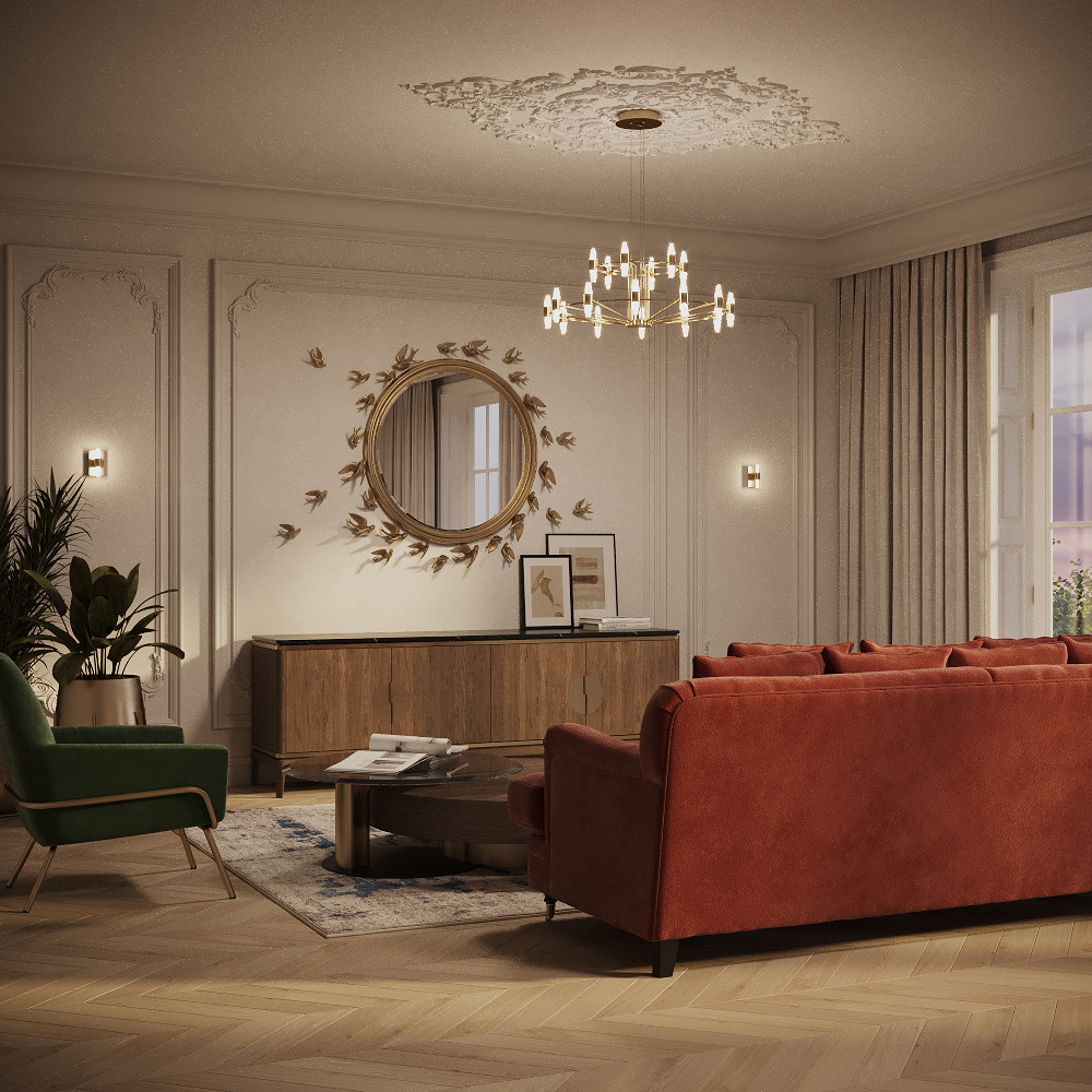 Maytoni Modern Arana Подвесной светильник цвет: латунь MOD401PL-L108BS3K