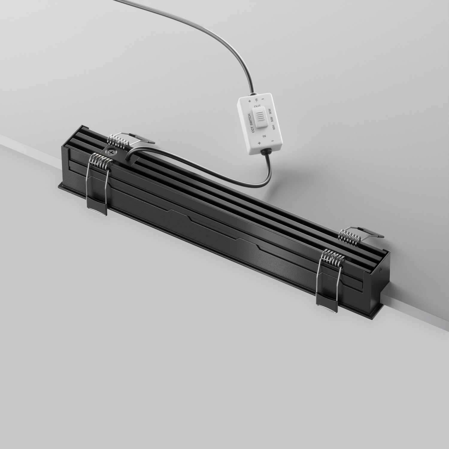 Maytoni Technical Basis Встраиваемый светильник цвет: черный DL066-20W3-6K-B