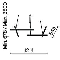 Maytoni Modern Radiance Подвесной светильник цвет: золото MOD278PL-L50G3K