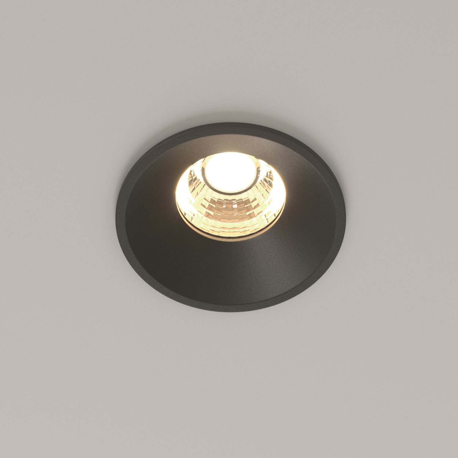 Maytoni Technical Round Встраиваемый светильник цвет: черный DL058-7W3K-B