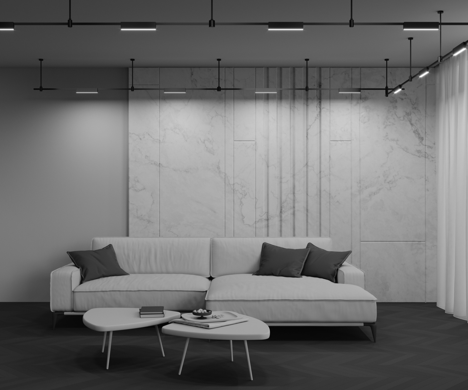 Maytoni Technical Basis Трековый светильник цвет: черный TR151-1-12W4K-B