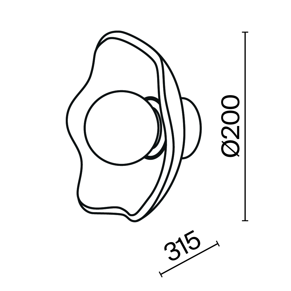 Maytoni Modern Miracle Настенный светильник (бра) цвет: латунь MOD207WL-01BS
