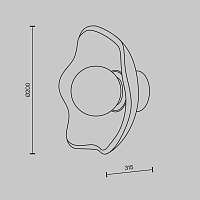 Maytoni Modern Miracle Настенный светильник (бра) цвет: латунь MOD207WL-01BS