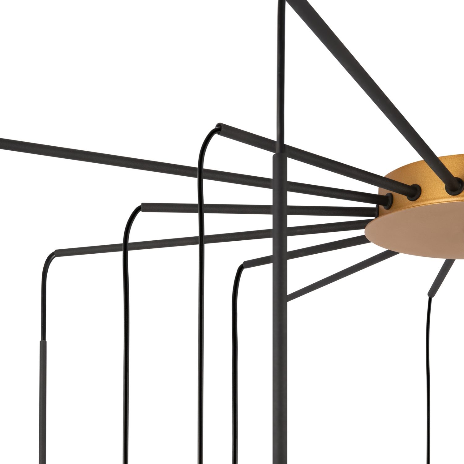 Maytoni Modern Branch Подвесной светильник цвет: черный и золото MOD176PL-16G