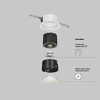 Maytoni Technical Wise Встраиваемый светильник цвет: белый DL057-7W4K-W