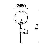 Maytoni Modern Mood Настенный светильник (бра) цвет: черный MOD172WL-01B