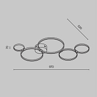 Maytoni Modern Olympia Потолочный светильник цвет: белый MOD448CL-L40WK