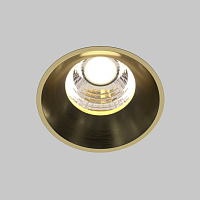 Maytoni Technical Round Встраиваемый светильник цвет: латунь DL058-7W4K-TRS-BS