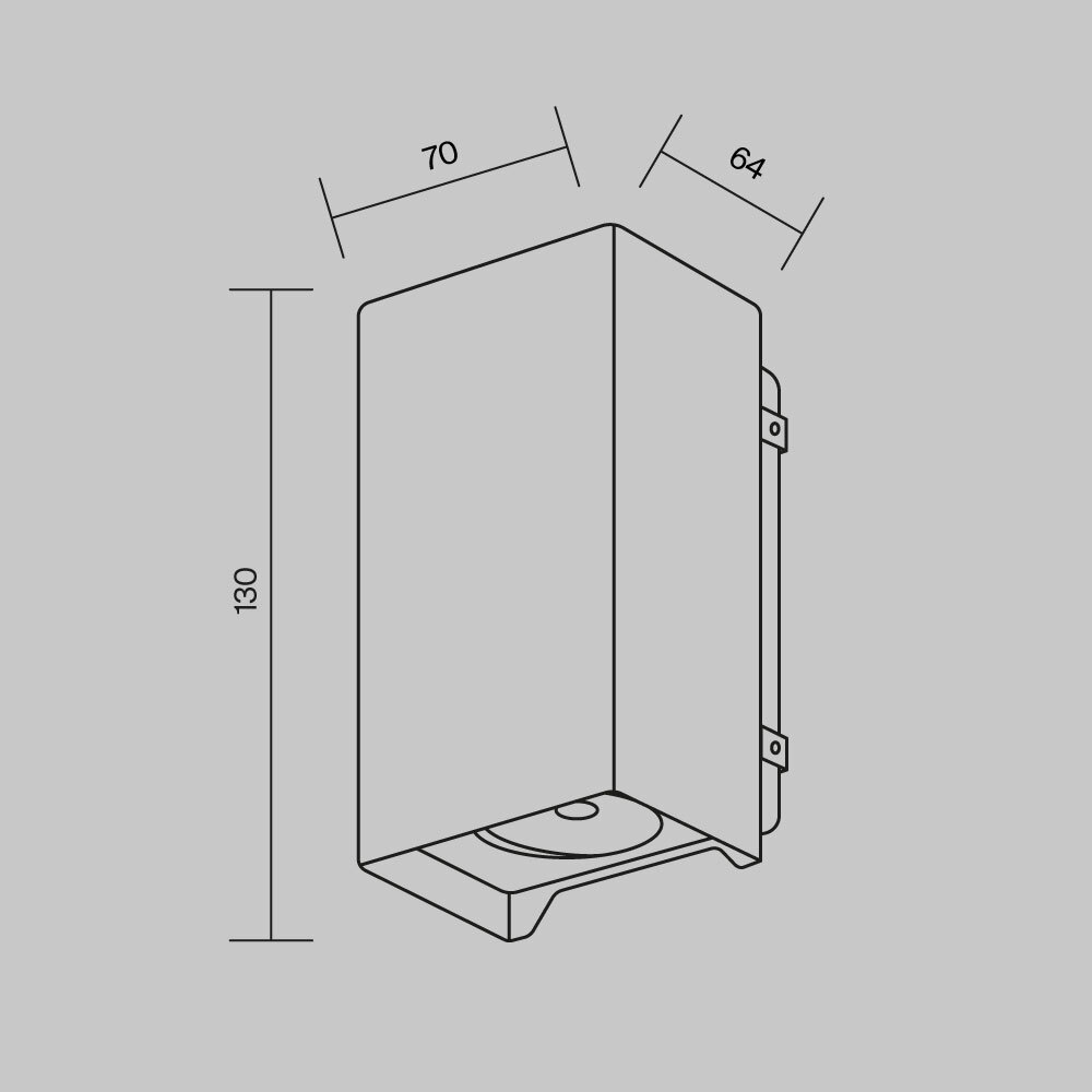 Maytoni Outdoor Shell Настенный светильник (бра) цвет: черный O570WL-L10B3K