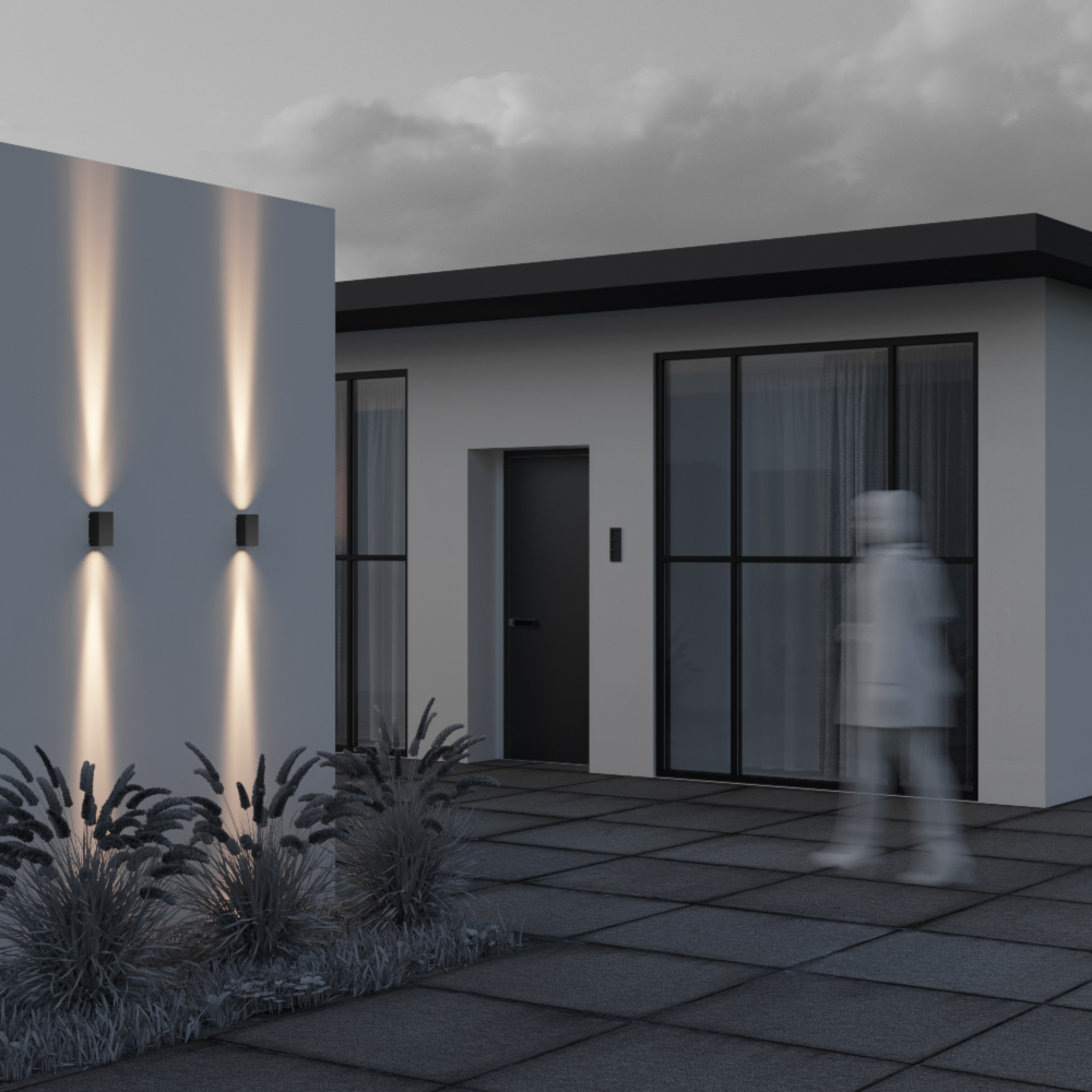 Maytoni Outdoor Shell Настенный светильник (бра) цвет: черный O570WL-L10B3K