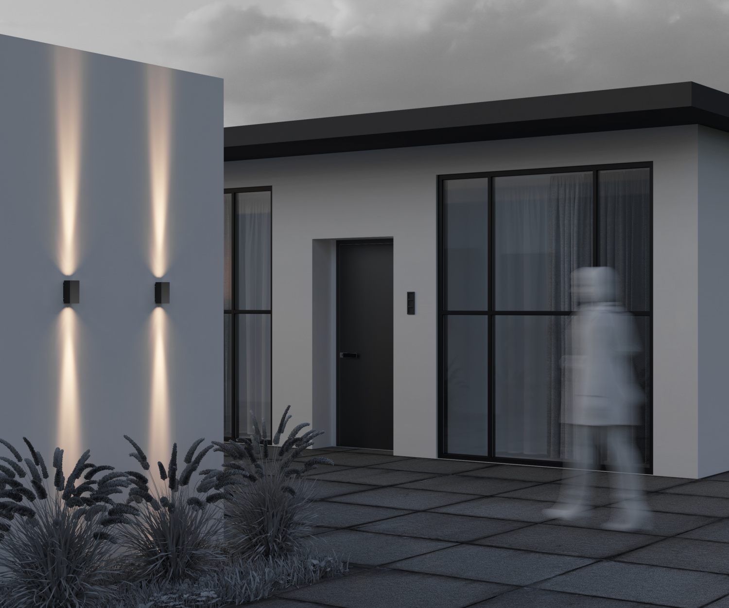 Maytoni Outdoor Shell Настенный светильник (бра) цвет: черный O570WL-L10B3K