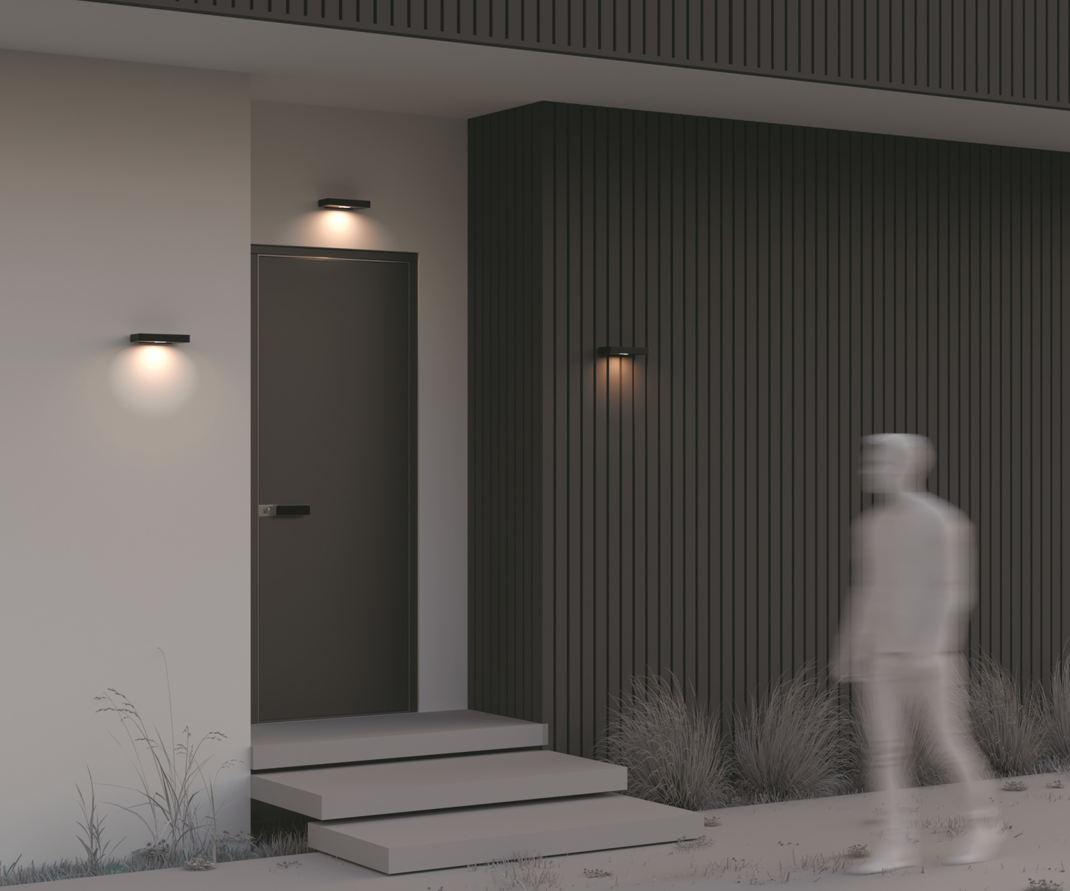 Maytoni Outdoor Pir Настенный светильник (бра) цвет: графит OSL456WL-L2GF3K