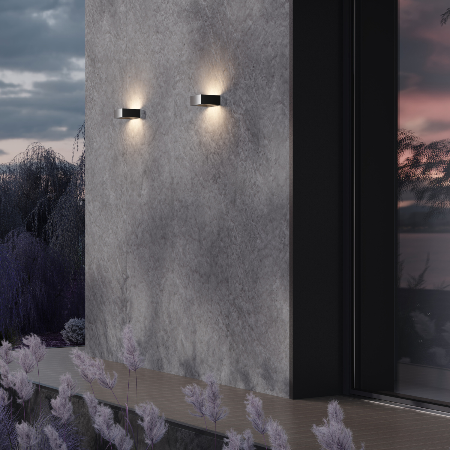 Maytoni Outdoor Cont Настенный светильник (бра) цвет: графит O464WL-L18GF3K