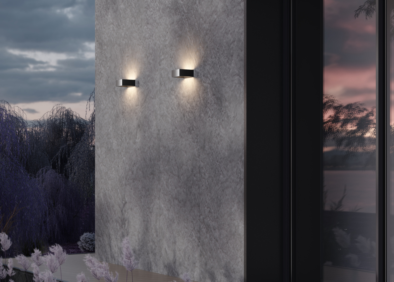 Maytoni Outdoor Cont Настенный светильник (бра) цвет: графит O464WL-L18GF3K