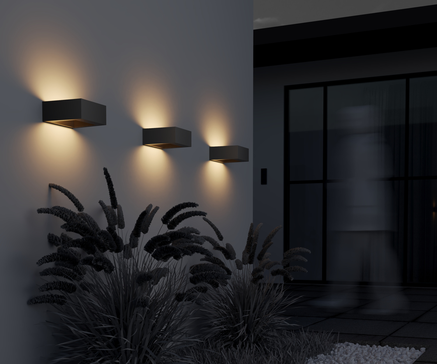 Maytoni Outdoor Cont Настенный светильник (бра) цвет: графит O464WL-L18GF3K