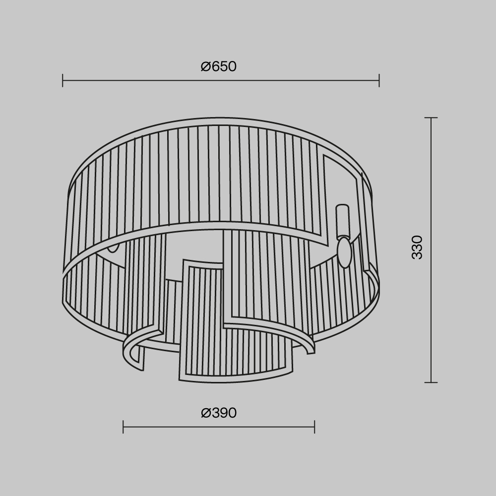 Maytoni Modern Frame Потолочный светильник цвет: золото MOD174CL-09G