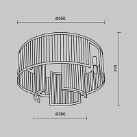 Maytoni Modern Frame Потолочный светильник цвет: золото MOD174CL-09G
