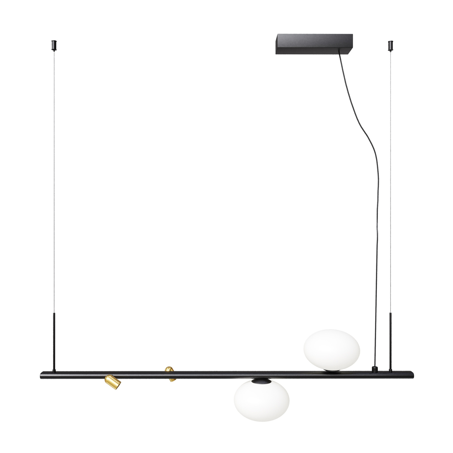 Maytoni Modern Inversio Подвесной светильник цвет: черный и латунь MOD350PL-02BBS