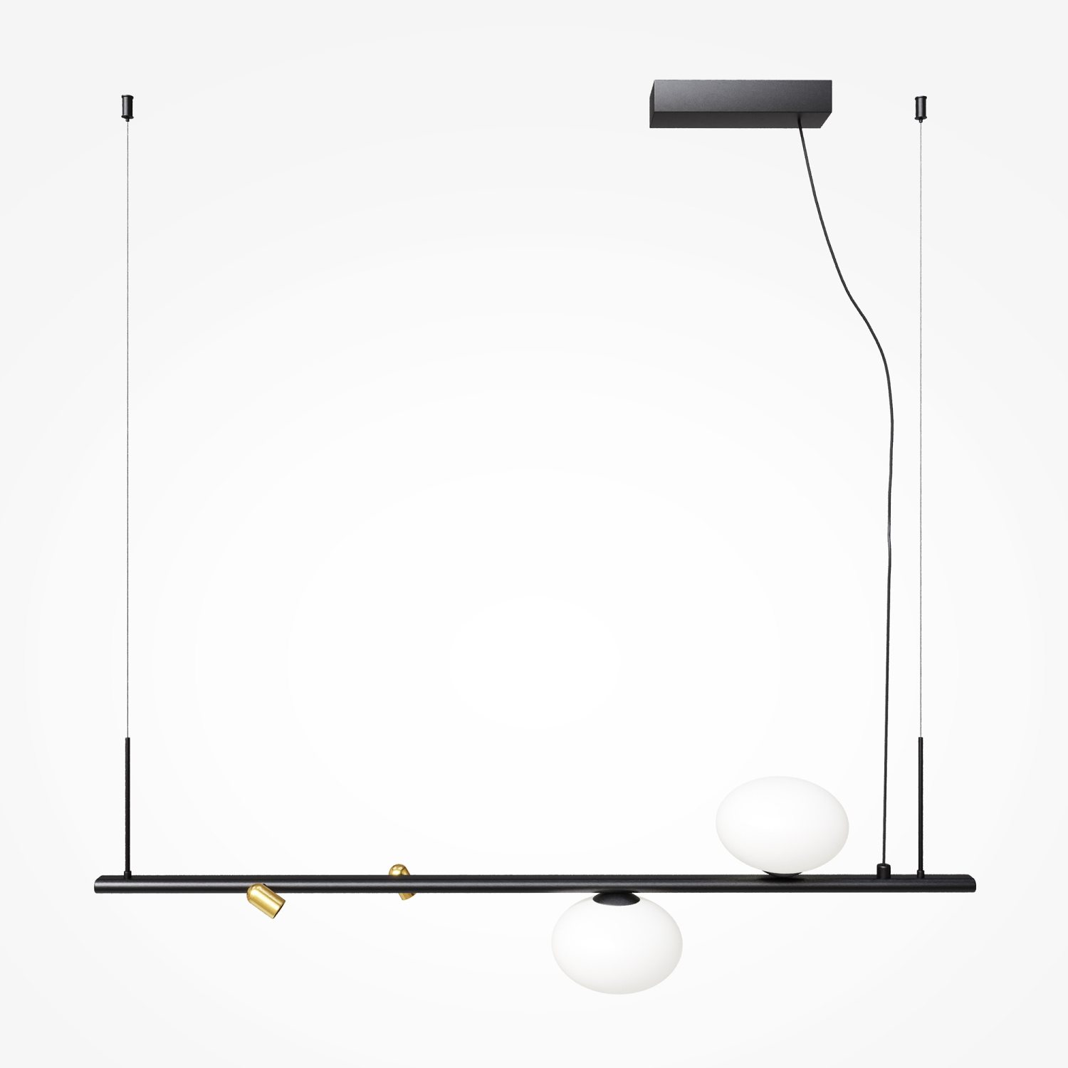 Maytoni Modern Inversio Подвесной светильник цвет: черный и латунь MOD350PL-02BBS