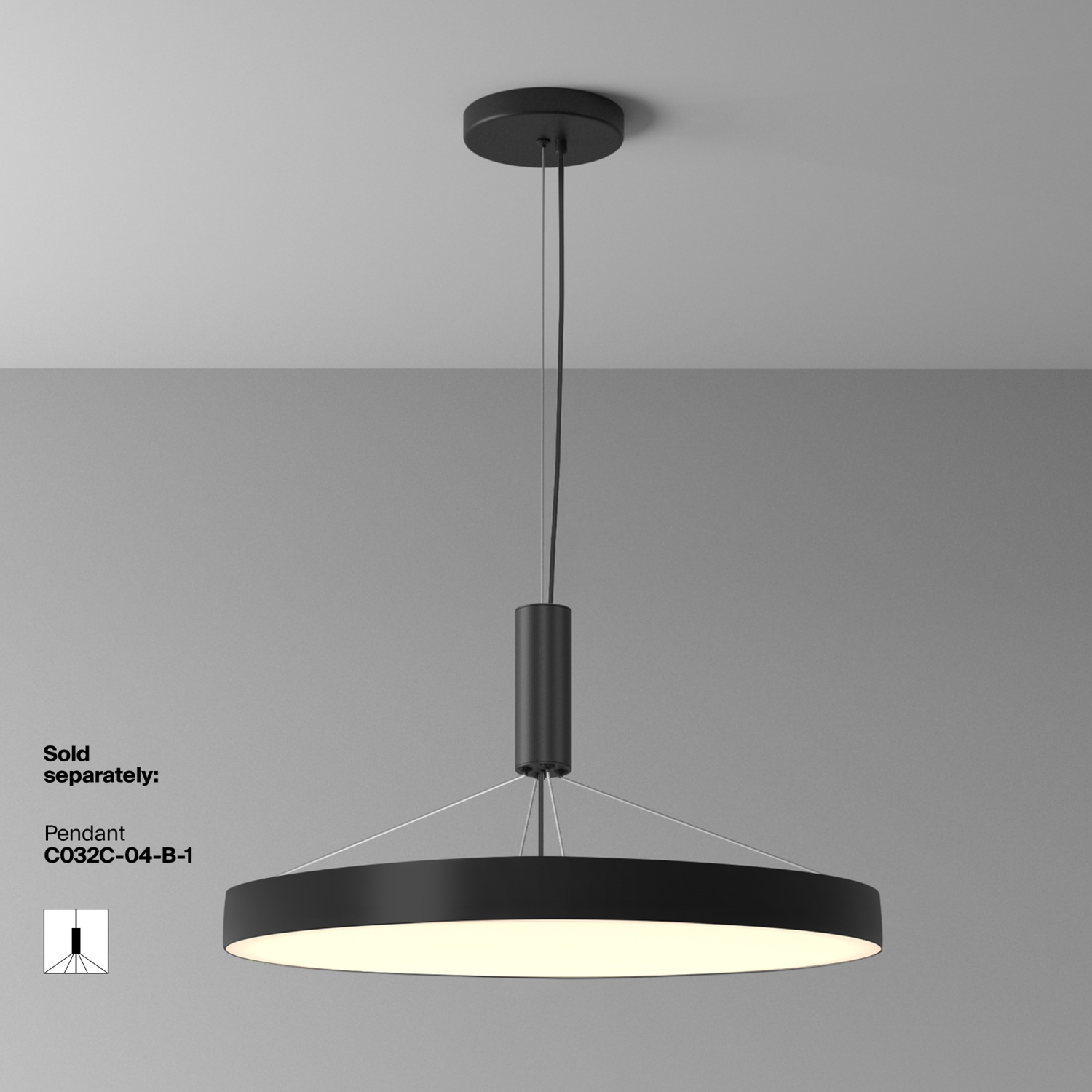 Maytoni Technical Zon Потолочный светильник цвет: черный C032CL-90W3K-RD-B